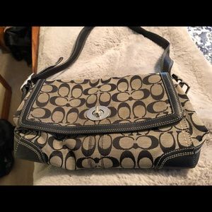 Coach bag with matching wallet